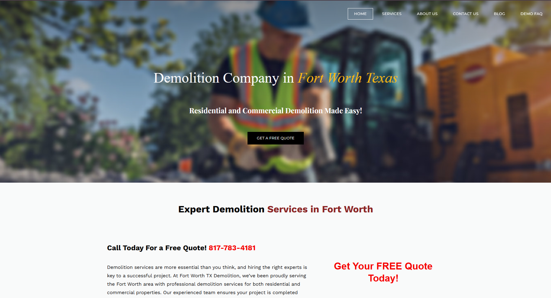 Fort Worth Demo Website