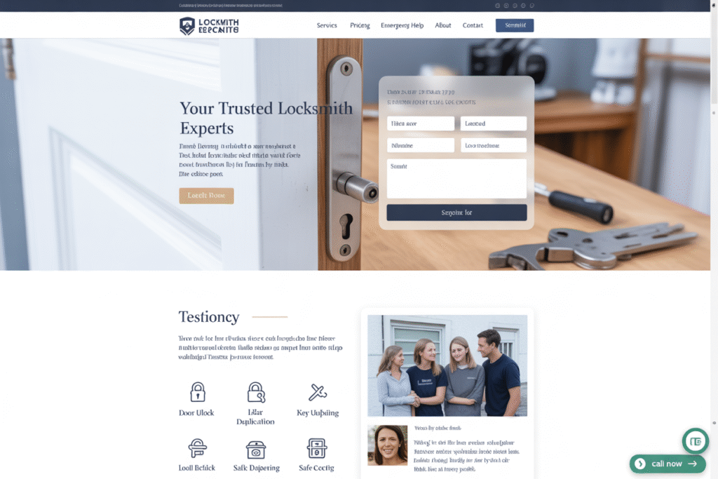 Texas-Focused Locksmith Website Design