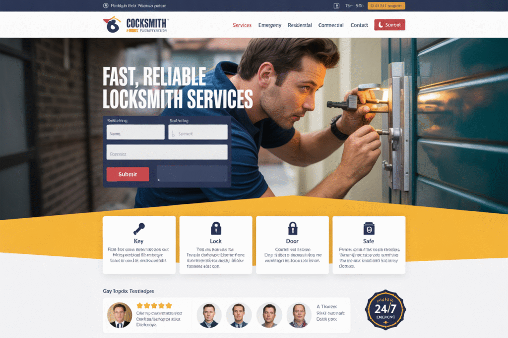 Professional Locksmith Web Design Services