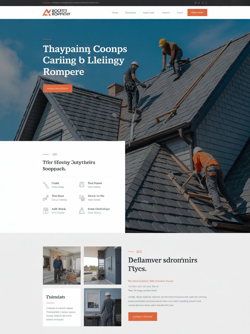 Frustrated roofing contractor looking at non-performing website on laptop